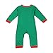 Highdas Baby Santa Costume Girls Boys Christmas Set Long Sleeve Romper Cap 2 pcs (80cm/6-12M)