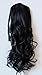 24" & 100g Hair Piece Clip In Pony Tail Extension Very LONG & SEXY Curled Wavy Heat-Resisting Like Real Human Hair (black #1 (HC9))