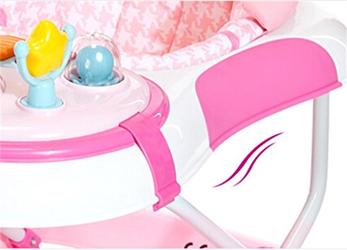 Baby Wanderer Kinderwagen Wagen 7-18 Monate Baby Prevent Prolongation Multifunktions Kind Faltbare Große Chassis Dritten Gang Anpassung Breathable Sicherheit ( farbe : Pink ) - 3