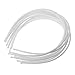 SODIAL(R) 10 PCS girl women hair accessory plastic headband 4mm White