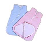 PurFlo SleepSac no Sleeves, 1.0 Tog (Light Pink, 9 - 18 Mnths) Baby Sleeping Bag