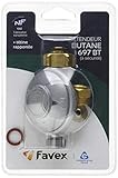 Regulador Gas Home Gaz GAZ104 - Descompresor para botella de gas butano (extremo de tetina)