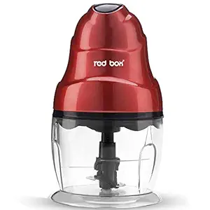 Redbox Jet + Electric Vegetable & Fruit Chopper (1 Chopper, 2 Blade, 250 watts), Red