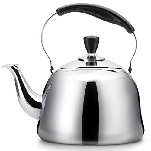 MDL Bouilloire ouverte de sifflet de l'eau, 304 cuisinire  induction universelle de gaz de cuisinire d'induction de gaz de gaz de l'acier inoxydable 3/4 / 5L (taille : 4L)