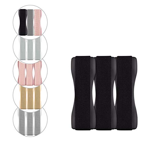 kwmobile Smartphone Fingerhalter 3er Set - Handy Halter Griff Halterung Einhandbedienung - 3X Handyhalter in Weiß