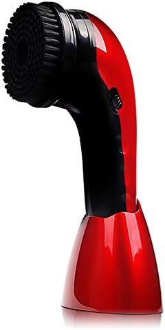 QFFL Shoe polisher Household automatic shoe polisher Hand-held electric shoe-shiner Shoe washing machine Red / silver 22 * 8.5cm Cleaning brush ( Color : Red , Size : 2m line )