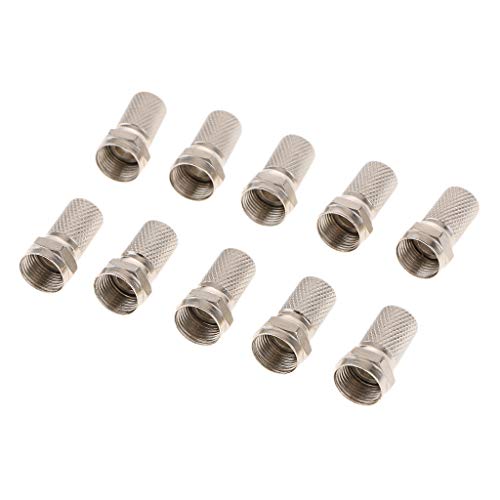 NF&E F Connector Screw on Type for RG6 Satellite TV Antenna Coax Cable Twist-on 10 PCS RS.265 (50.00% Off) - Amazon NF&E F Connector Screw on Type for RG6 Satellite TV Antenna Coax Cable Twist-on 10 PCS RS.265 (50.00% Off) - Amazon