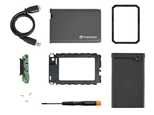 Transcend TS0GSJ25CK3 25CK3 2,5” SSD/HDD Leergehäuse-Kit - 2