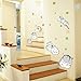 Produktbild CAISE Tier Wandtattoo(Niedlicher Hamster 3D) - Wandsticker Wandaufkleber Wanddeko für Wohnzimmer Schlafzimmer Kinderzimmer,für Kinderzimmer, Vinyl, Kunst