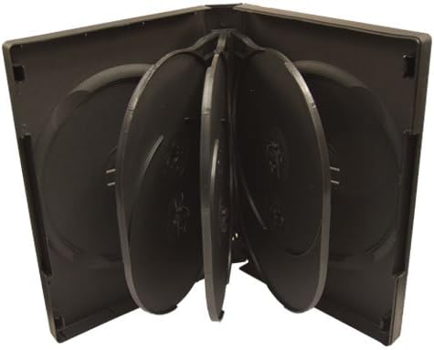 Natureinks 5 x 8 Ways CD DVD Blu ray Storage Case Cases Flip Tray clear outer cover 25mm spine (5 cases)