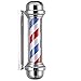 Produktbild Professionelle Barberpole, ohne Leuchtkugel, für Friseur-Salons und Barber-Shops, Maße: 23 x 68 cm