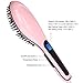 [2016 New Release] Hair Straightening Brush, Merit Hair Straightener With LCD Temperature Control, Straightener Comb With Fast Styling, Detangling Electric Straightener For Short or Long, Black, Thick, Thin, Wavy Hair or Bangs (Pink)