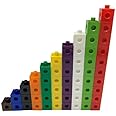 Little Ladder Toys - 2cm Magic Counting Blocks x200-10 Bright Colour Amazing Learning Educational Resources Toy Snap Maths Cubes - Counting Linking Building Maths Home Early Learning Number Blocks