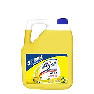Lizol Disinfectant Surface & Floor Cleaner Liquid, Citrus - 5L | Kills 99.9% Germs | India's #1 Floor Cleaner