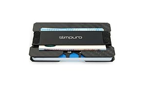Premium Carbon Kreditkartenetui mit Metal Geldklammer – RFID / NFC Schutz – Minimalisten Portmonee