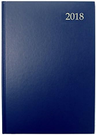 2018 A5 Day Per Page / Day To View Diary - Red