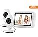 Produktbild MBEN Video-Babyphone, kabellose Kamera, 7,0-Zoll-LCD-Farbdisplay, Nachtsicht- und Temperatursensor, Gegensprechanlage (2 Kameras)