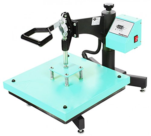 RICOO Transferpresse T538B-TB [38x38cm] T-Shirtpresse Heat Press Thermopresse Textilpresse für Transfer-Folie Transfer-Papier || Türkisblau ||