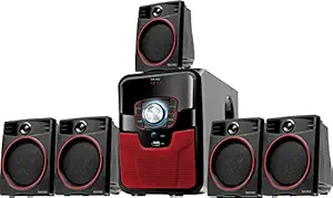 Tecnia Zing 506 5.1 Channel Wireless Bluetooth Speaker (Black And Red)