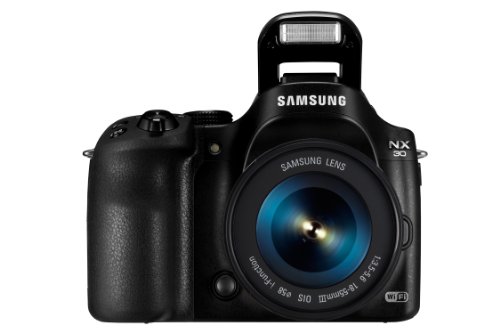 Samsung NX30 18-55 Kit - Black (20.3MP, Digital IS + OIS) 3 inch AMOLED
