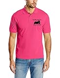 Größen: S-XXXL Touchlines Herren Fashion Poloshirt Große Autos sind doof!, Fuchsia, XL, D2231