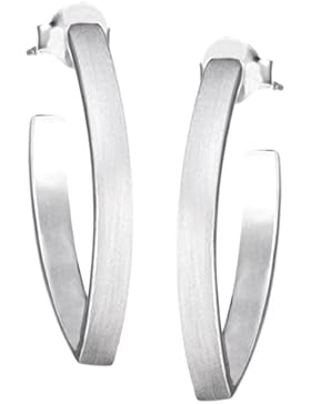 Vinani Damen-Ohrstecker Creolen Navic XL Sterling Silber 925 Ohrringe CNX