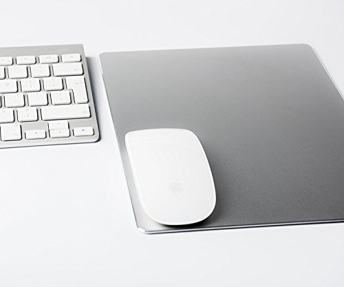 Mousepad kompatibel mit Apple iMac passenden hellgrau silber Farbe, rutschfeste Mauspad - 5