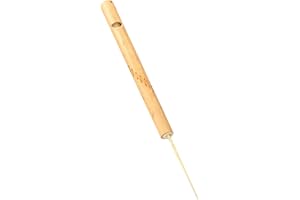 MagiDeal Silbato de pájaros de bambú, flauta de bambú, instrumento Musical tailandés, juguetes tailandeses, juguete con sonido hecho a mano, flauta Musical, flauta de pájaro de bambú