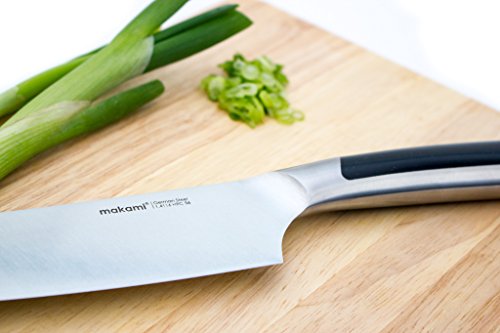 makami Master Chefmesser – extrascharfes massives Kochmesser mit Griff aus Edelstahl in edler Geschenkverpackung - 5