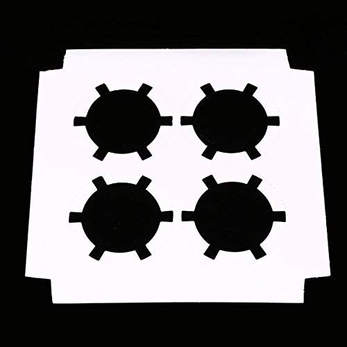 Cupcake Boxes, goodchanceuk 100 Karton mit Fenster & Einsätze für 4 Cupcakes Muffin Löcher Papier Fall Weiß - 5