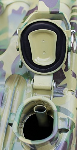 Metallkanister 20l Benzinkanister Camouflage + Ausgießer flexibel Baumarktplus Reservekanister Dieselkanister bleifrei bleihaltig Ölkanister Ethanolkanister Bundeswehr Tarnfarbe - 4