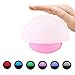 Produktbild CuZiLe 7 Farbe Berührungsempfindlich Nachtlicht Tumbler Light Pilz Nightlight für Babyzimmer, Schlafzimmer, Kinderzimmer, Draussen (Rosa)