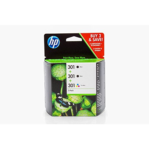 HP original – HP – Hewlett Packard OfficeJet 4632 (301 / E5Y87EE) – 3 x Druckkopf Multipack black black color - 2