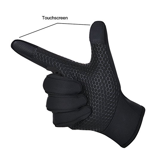 Limirror wasserdichter Touchscreen Handschuhe Winter Fahrradhandschuhe Laufhandschuhe Sports Handschuhe mit Touchscreen Funktion - 2