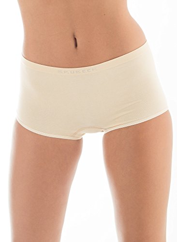 5x Brubeck Damen Boxer Slip PerfectFit nahtlos ( Damen Unterwäsche Sport Funktionswäsche Boxer Shorts Baumwolle Polyamid Premium Qualität)