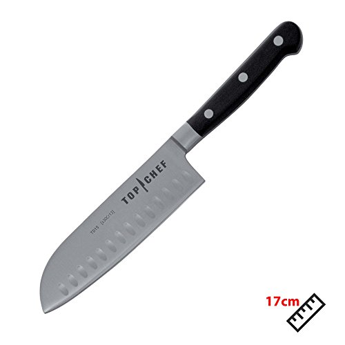 Chroma Sonderedition „Top Chef“ 7-teilig Profi Premium Messer-Set bestehend aus Messerblock mit Schärfer, Kochmesser, Santoku-Messer, Brotmesser, Allzweckmesser, Tranchiermesser, Schälmesser - 3