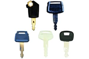 BAAQII BODYART 5x Excavator Replacement Keys for Caterpillar Hitachi Kobelco Komatsu Kubota Excavator