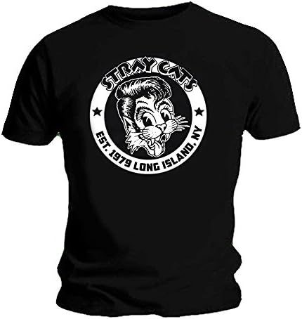 Official T Shirt Punk Rockabilly Stray Cats Long Island Est. 1979