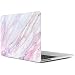 Produktbild iDOO MacBook Schutzhülle / Hard Case Cover Laptop Hülle [Für 2016 MacBook Pro 13 Zoll mit Retina Display, mit/ohne Touch Bar und Touch ID: A1706 und A1708] - matt, Rosa-weisser Marmor