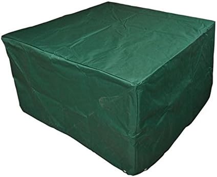 UV/Rain Protective Rattan Furniture Cover, size (135x135x75cm)-Green - rotective waterproof furniture cover for the popular rattan furniture