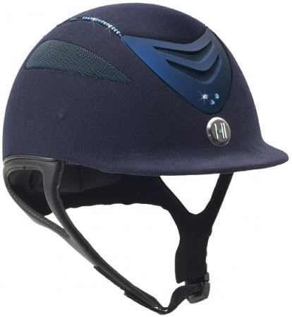 OneK Defender Swarovski Suede Helmet Blue/Sapphire/Matt Blue MEDIUM (55-56CM)