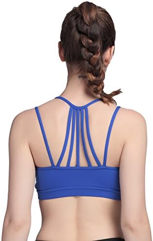 AIYIHAN Women's Yoga Sports Bra Running Gym Padded Removable Bra