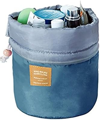 Waroomvan Toilet bag storage, Barrel Travel Cosmetic Wash Bag Organizer Makeup Storage, Cosmetic Bag, L,