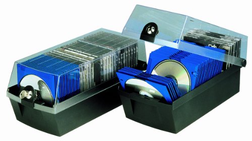 HAN 9260-13, CD-Box MÄX 60, Profibox für 60 CD/DVDs, Sicher mit Schloß und 2 MÄX Trays, schwarz - 4