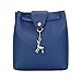 Produktbild Btruely Handtasche Damen Messenger Mini Crossbody Vintage Tasche Mädchen Leder Handtasche (Ein Größe, Blau)
