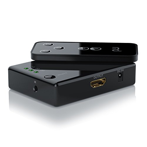CSL – 4k HDMI Switch / 3 Port HDMI-Umschalter automatisch | 3D, CEC, ARC | 36 Bit Deep Color | Full HD 1080p / Ultra HD 2160p / Auflösung: bis 4k bei 30Hz - 2
