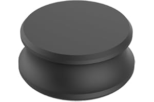 Monosaudio Gewichtsstabilisator 280G Aluminium Vinyl Klemme Plattenstabilisator mit weicher Bodenpolsterung LP Gewicht Plattenpuck für Phono Plattenspieler, Vinyl-Scheiben-Player (LP280, Schwarz)