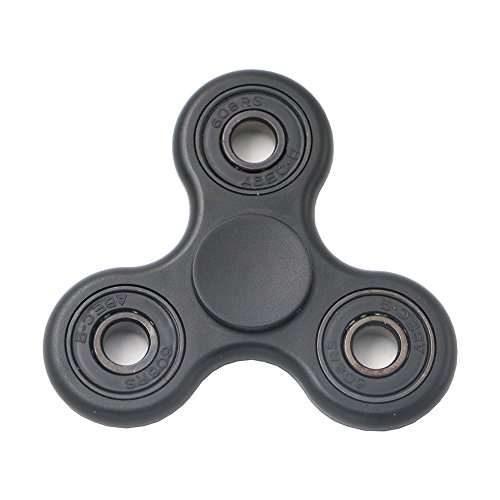 Sanyi Anti-Anxiety 360 Spinner Helps Focusing Fidget Toys [3D Figit] Premium Quality EDC Focus Toy for Kids & Adults - Best Stress Reducer Relieves ADHD Anxiety and Boredom Ceramic Cube Bearing (Black)