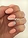 Bluesky A95 Pastel Peach Nude Nail Gel Polish UV LED Soak Off 10ml PLUS 2 Luvlinail Shine Wipes
