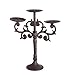 Produktbild Unbekannt Kerzen Tisch European Vintage Kerzenständer Gusseisen Drei Head Kerzenständer Kerzenständer antiken Candle Club Villa Möbel(Rost Farbe, 3 Köpfe)